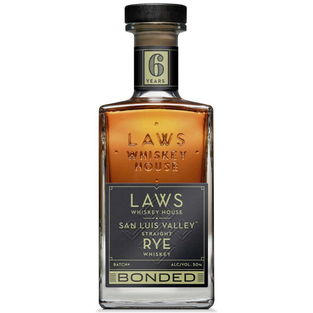 Laws San Luis Valley Straight Rye Bottled in Bond 6 Years Rye Whiskey Laws Whiskey House 