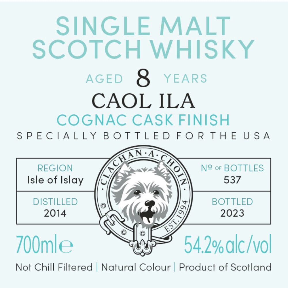 Murray McDavid Benchmark Caol Ila 8 Year Old Cognac Cask Finish Scotch Murray McDavid 