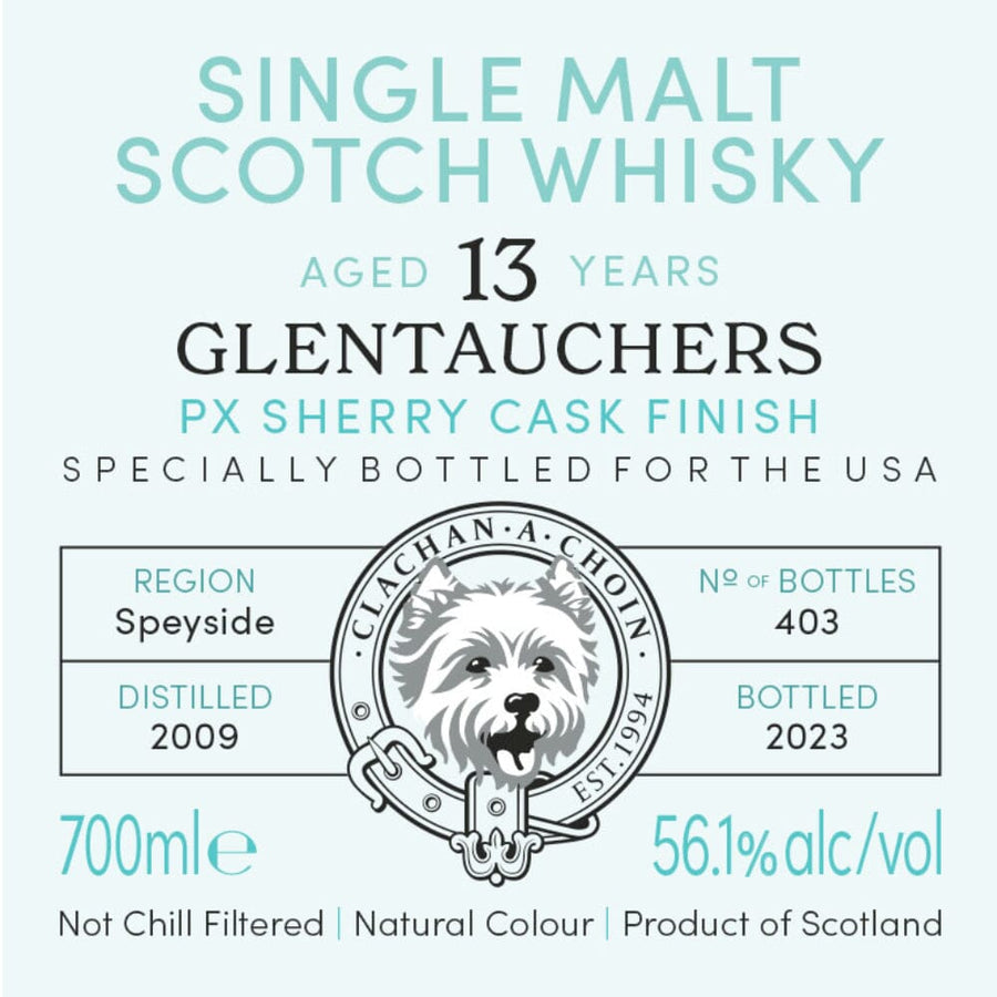 Murray McDavid Benchmark Glentauchers 13 Year Old PX Sherry Cask Finish Scotch Murray McDavid 