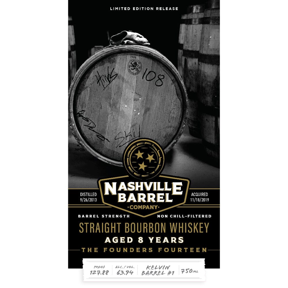 Nashville Barrel Company The Founders Fourteen 8 Year Old Straight Bourbon Bourbon Nashville Barrel Company 