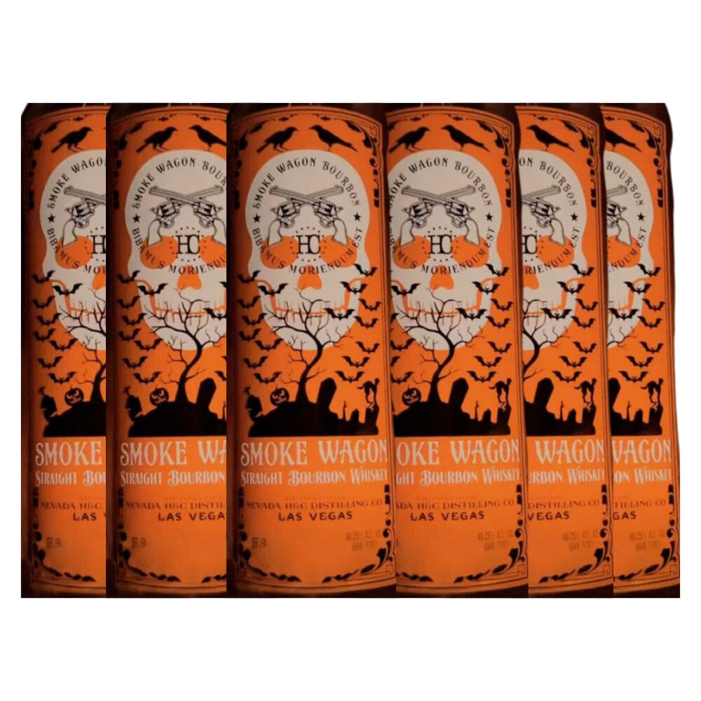 Smoke Wagon Straight Bourbon Glow In The Dark Halloween Edition 2023 Straight Bourbon Whiskey Smoke Wagon Bourbon 6 Pack 