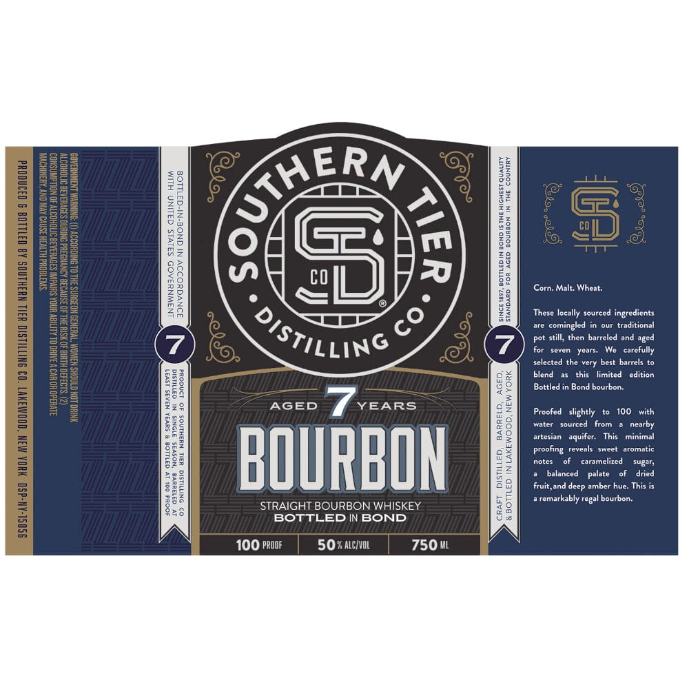 Southern Tier Distilling 7 Year Old Bottled in Bond Straight Bourbon Bourbon Southern Tier Distilling 