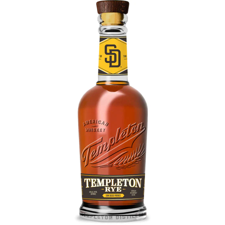 Templeton Rye Whiskey San Diego Padres Edition Whiskey Templeton Rye 