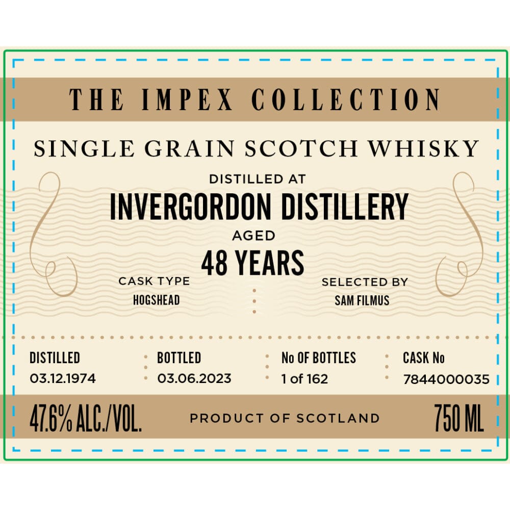 The ImpEx Collection Invergordon Distillery 48 Year Old 1974 Scotch The ImpEx Collection 