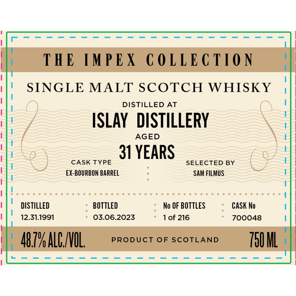 The ImpEx Collection Islay Distillery 31 Year Old 1991 Scotch The ImpEx Collection 