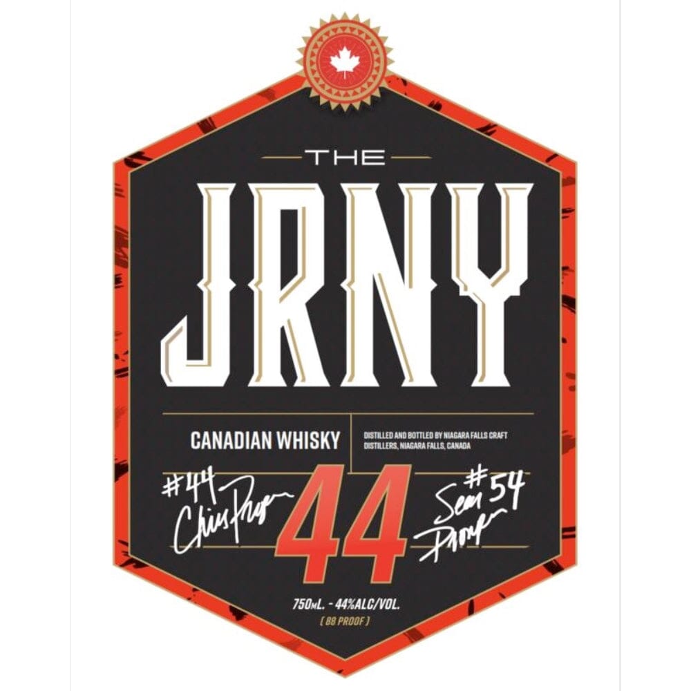 The JRNY 44 Canadian Whisky by Chris Pronger Canadian Whisky Niagara Falls Craft Distillers 