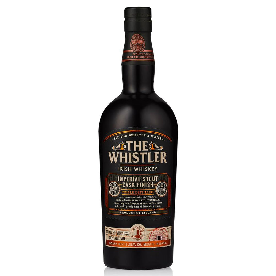 The Whistler Imperial Stout Cask Finish Irish whiskey The Whistler Irish Whiskey 