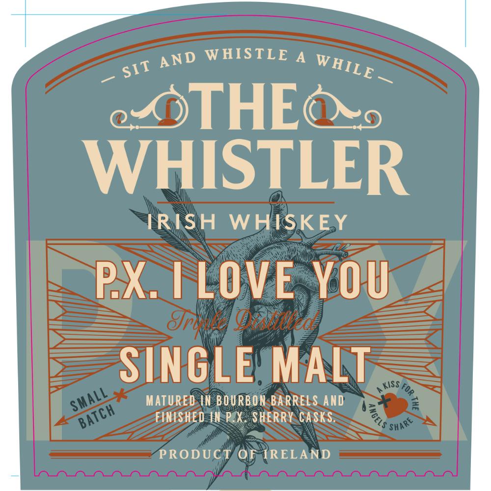 The Whistler P.X. I love You Irish whiskey The Whistler Irish Whiskey 