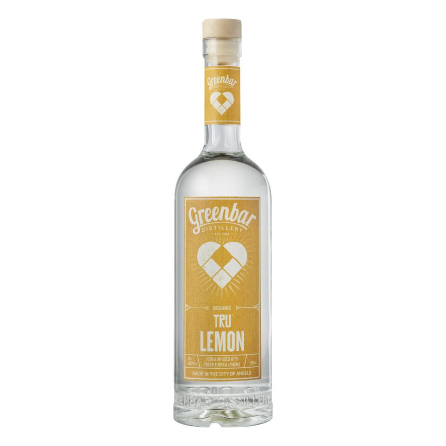 Tru Lemon Vodka Organic Vodka Greenbar Distillery 