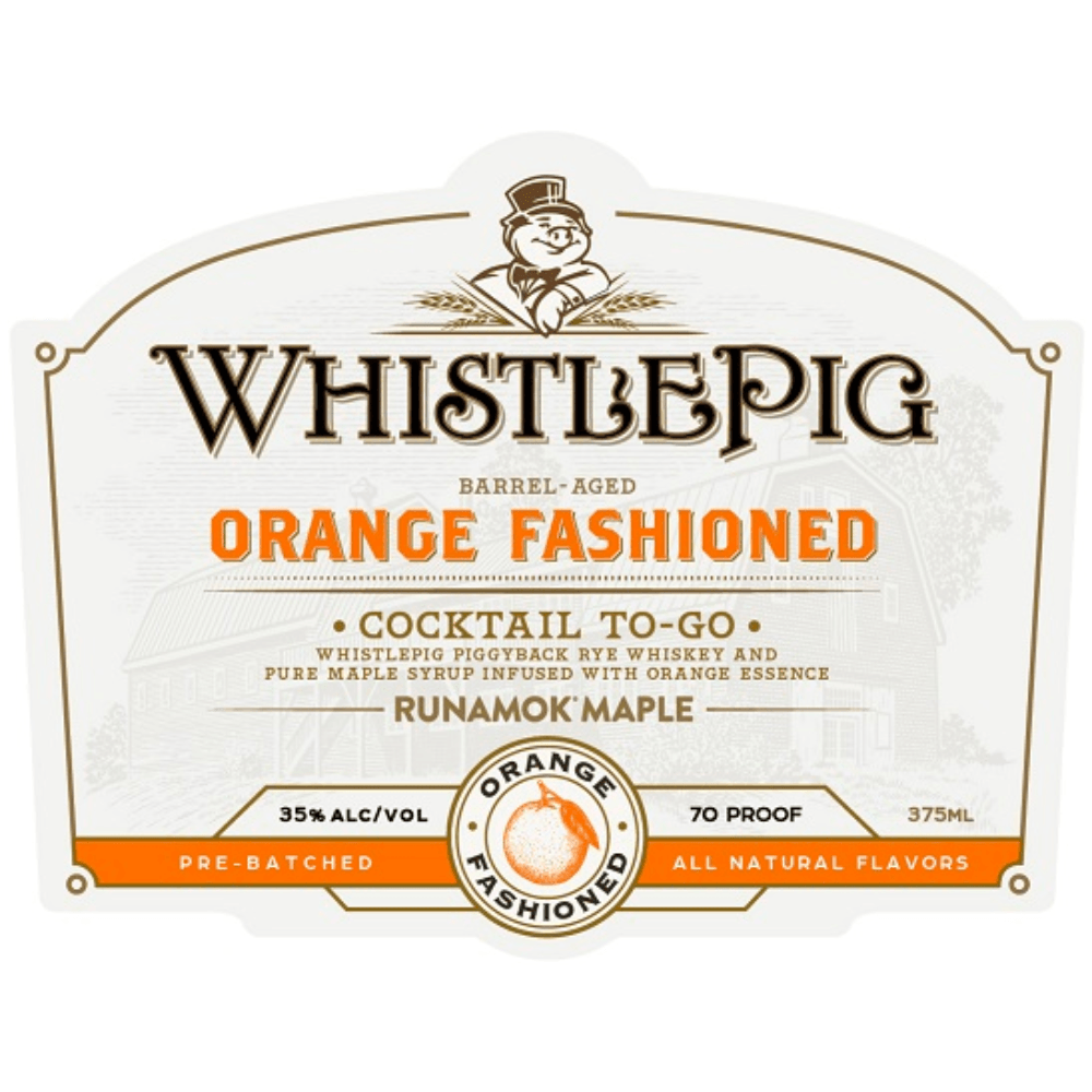 WhistlePig Orange Fashioned Cocktail To-Go Canned Cocktails WhistlePig 