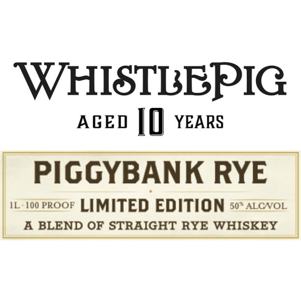 WhistlePig PiggyBank 10 Year Old Rye Rye Whiskey WhistlePig 