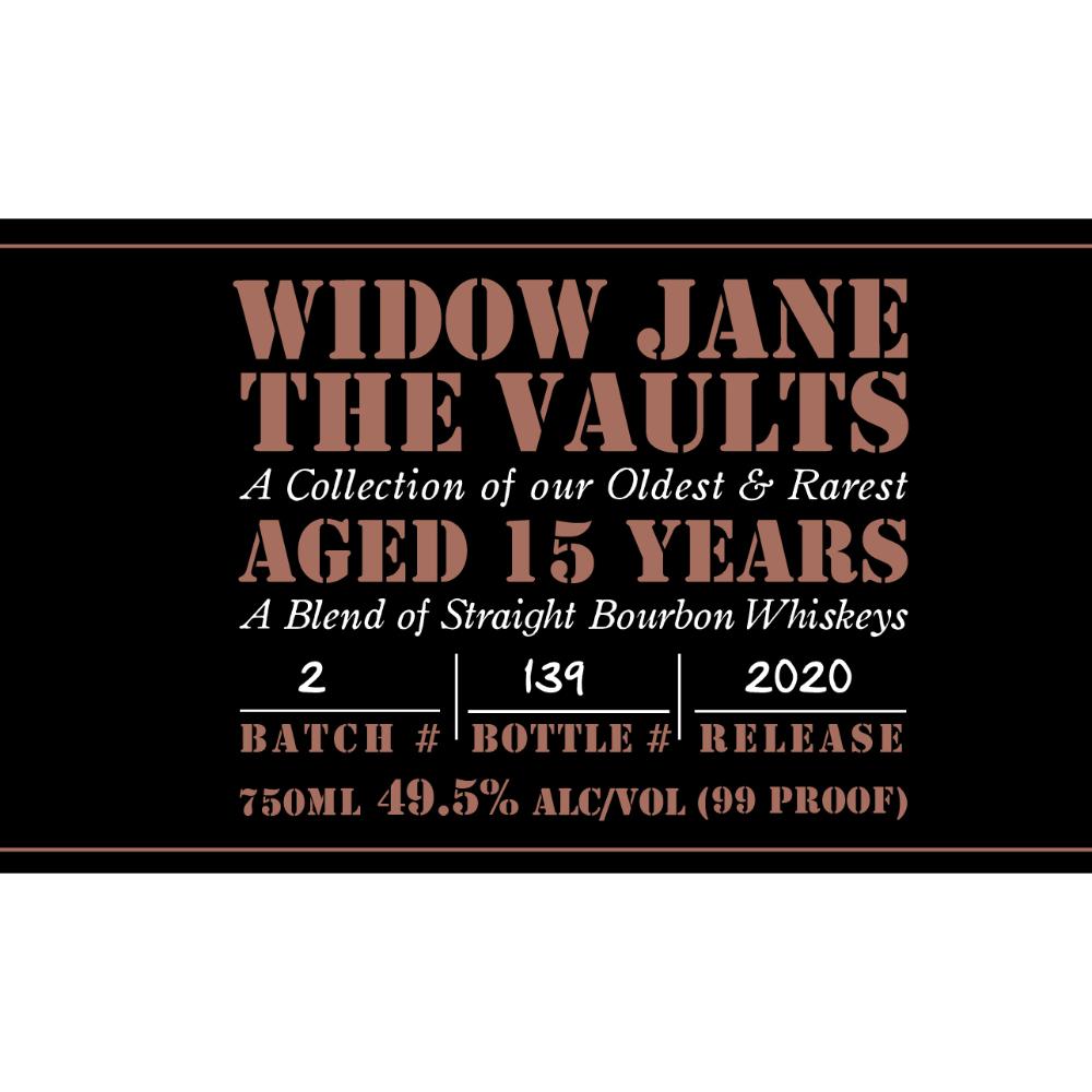 Widow Jane The Vaults 2020 Edition Bourbon Widow Jane 