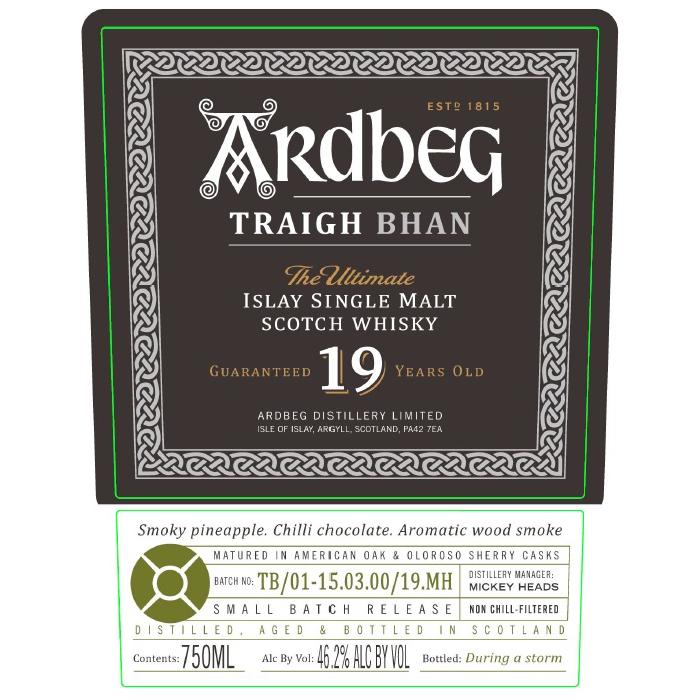 Ardbeg Traigh Bhan 19 Year Old Scotch Ardbeg 