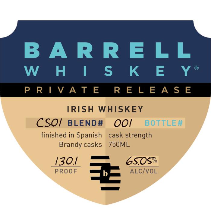 Barrell Private Release Irish Whiskey Irish whiskey Barrell Craft Spirits 