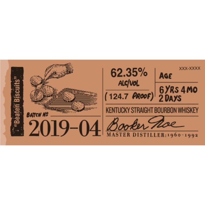 Booker’s 2019-04 “Beaten Biscuits” Bourbon Booker's 