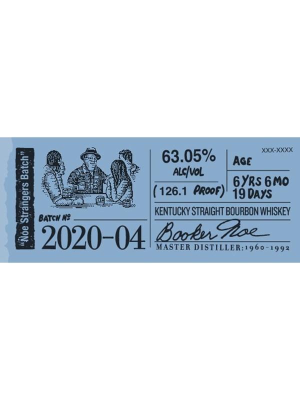 Booker’s "Noe Strangers Batch" Batch 2020-04 Bourbon Booker's 