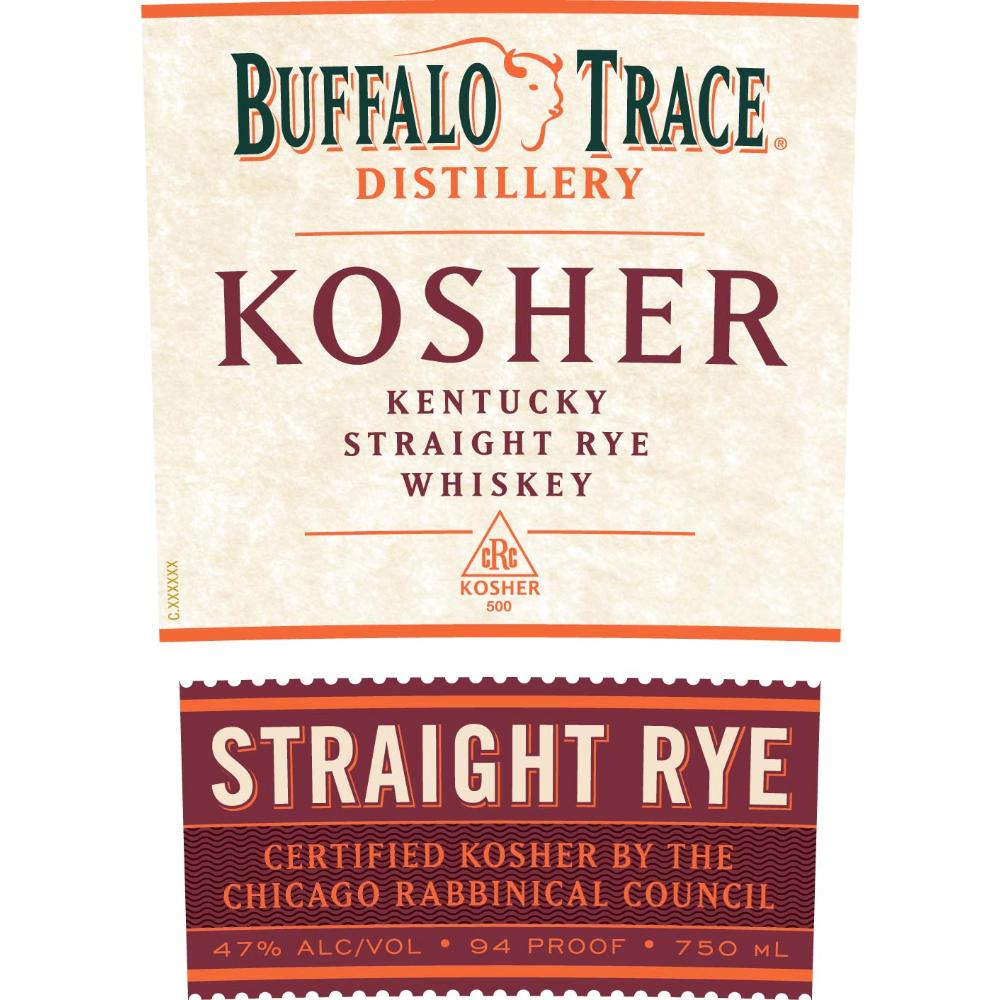 Buffalo Trace Kosher Straight Rye Whiskey Rye Whiskey Buffalo Trace 