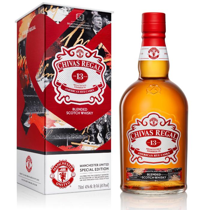 Chivas Regal 13 Year Old Manchester United Special Edition Scotch Chivas Regal 