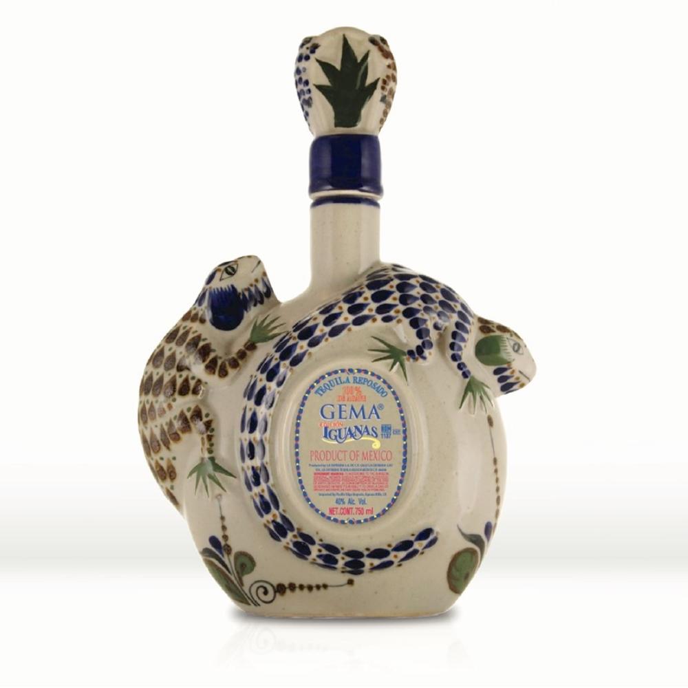 Gema Reposado Iguanas Ceramic Tequila Tequila La Cofradia 