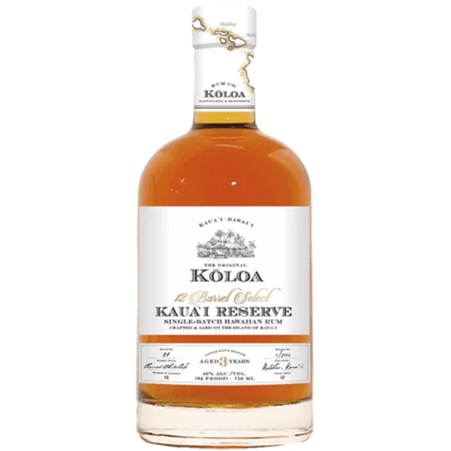 Kōloa 12 Barrel Select Kauaʻi Reserve Aged Hawaiian Rum Rum Kōloa Rum 