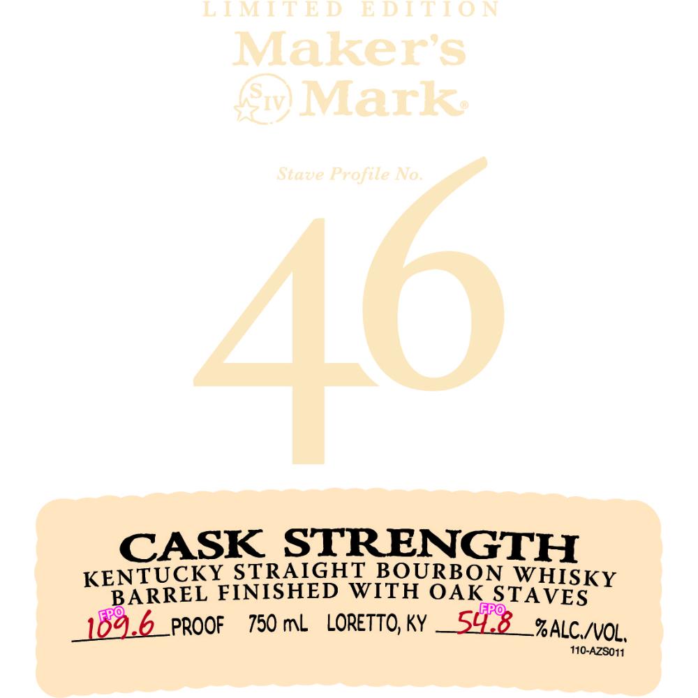 Maker's Mark 46 Cask Strength Bourbon Maker's Mark 