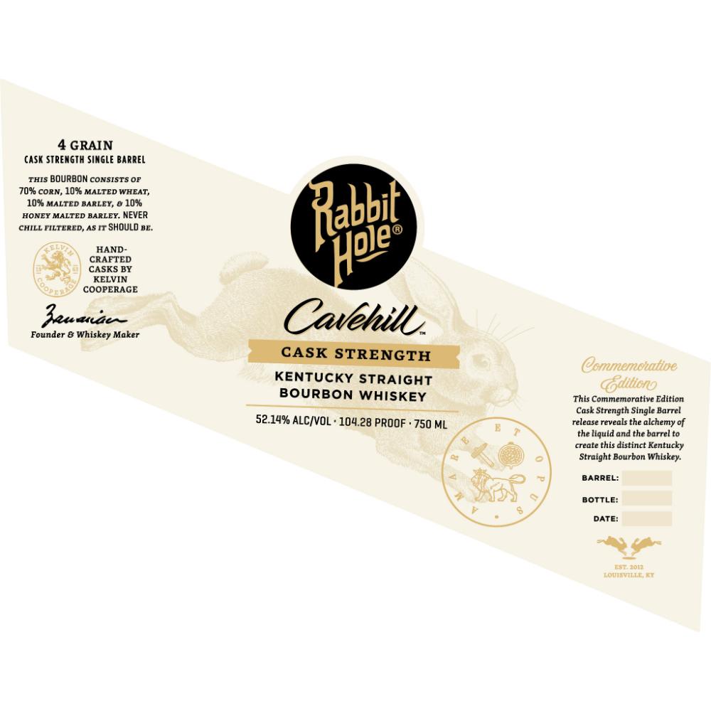 Rabbit Hole Cavehill Cask Strength Commemorative Edition Bourbon Rabbit Hole Distillery 