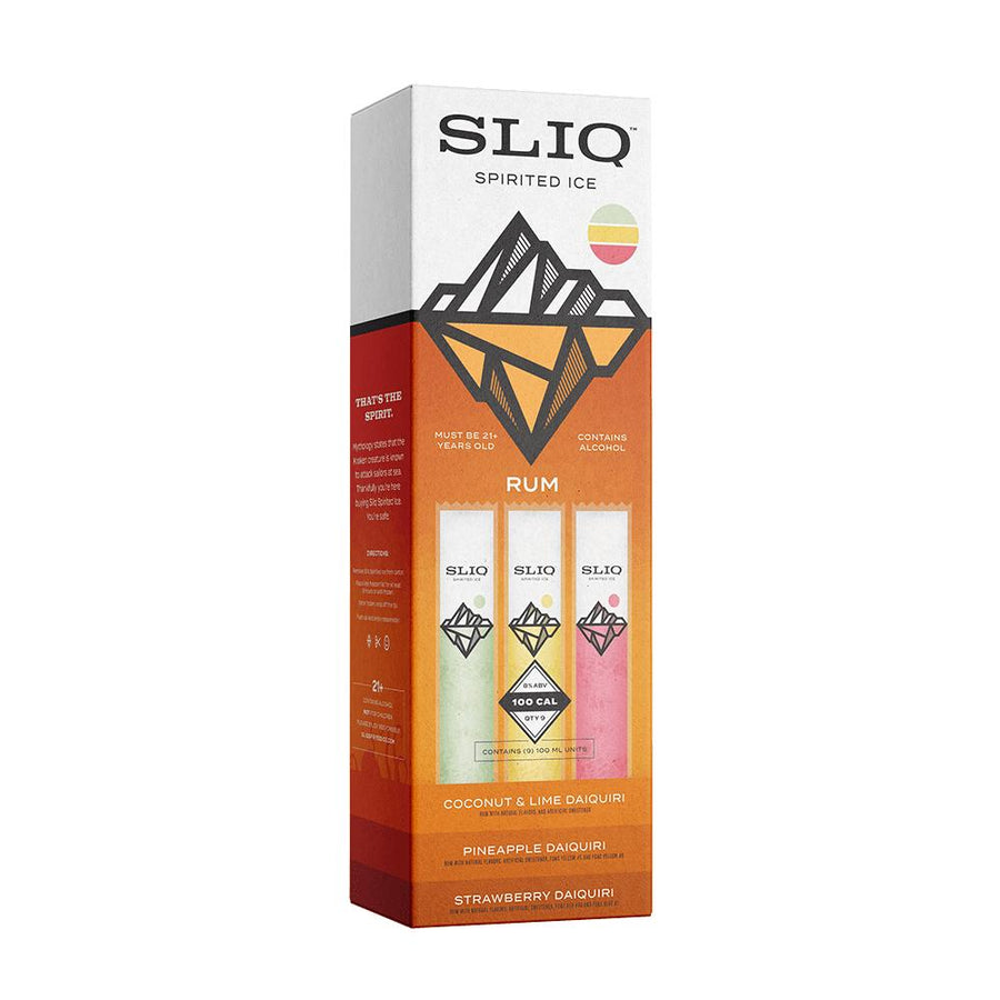 Sliq Spirited Ice Rum Alcoholic Freezer Bars Sliq Spirited Ice 