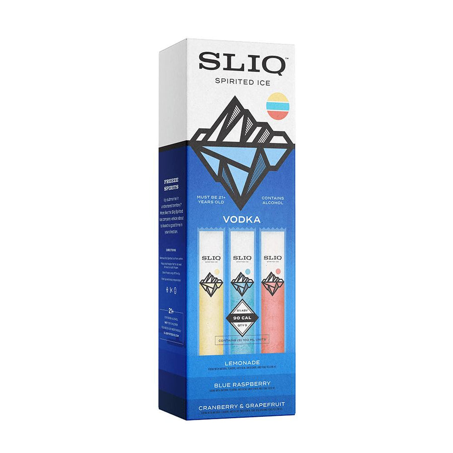 Sliq Spirited Ice Vodka Alcoholic Freezer Bars Sliq Spirited Ice 