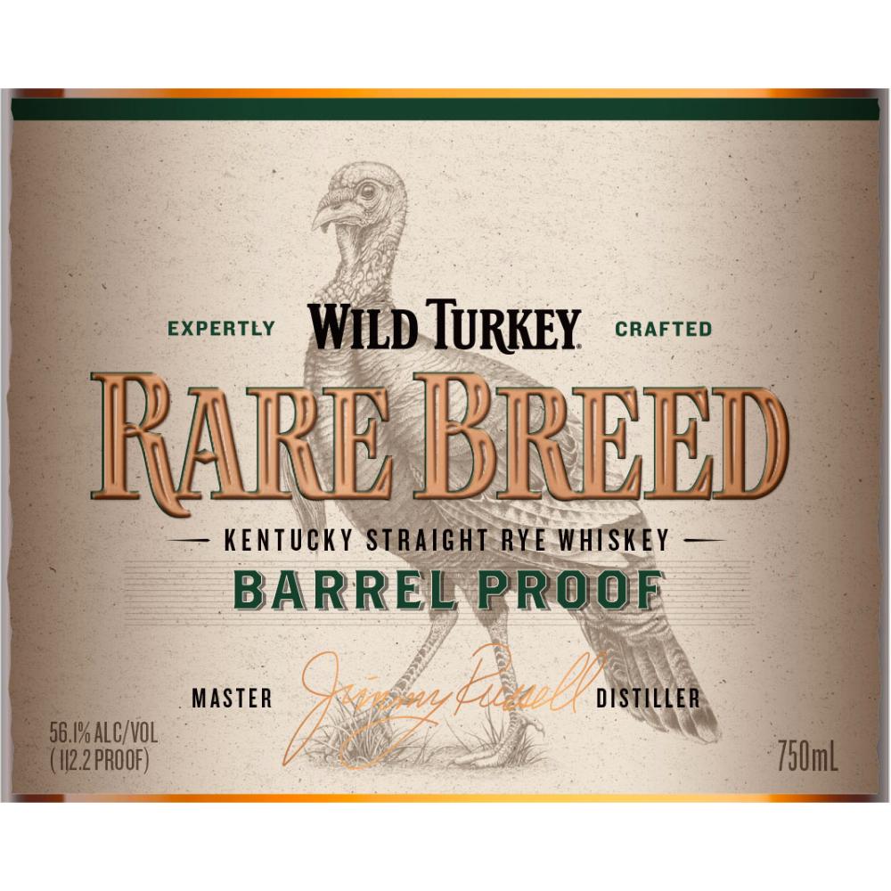 Wild Turkey Rare Breed Barrel Proof Rye Rye Whiskey Wild Turkey 