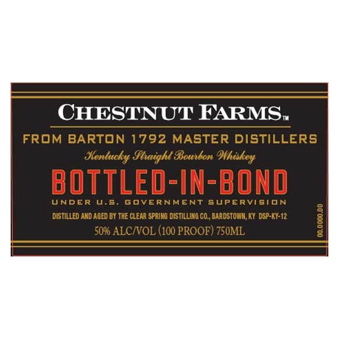 Chestnut Farms Bottled In Bond Bourbon Kentucky Straight Bourbon Whiskey Chestnut Farms 