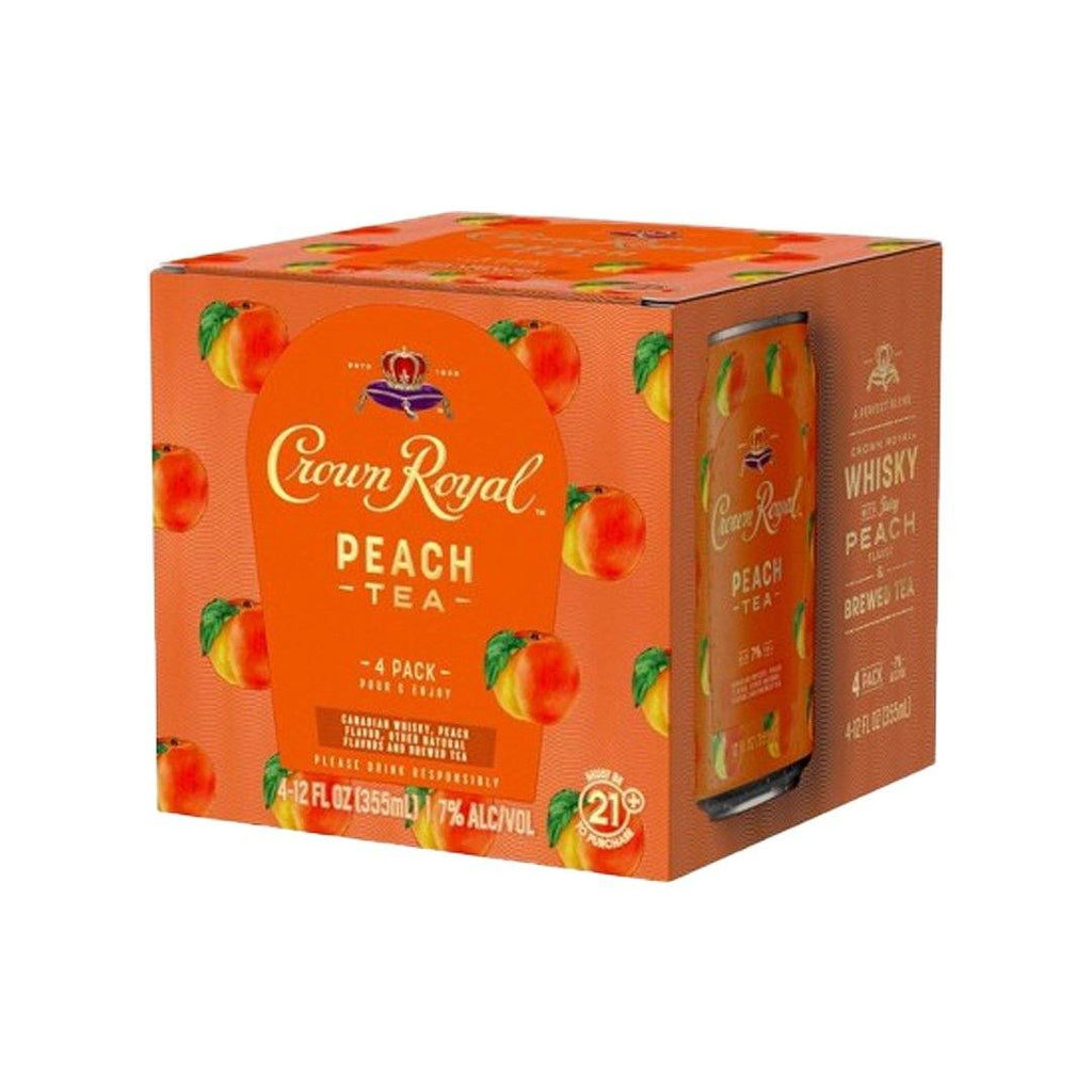 Crown Royal Peach Tea 4pk Cans Canned Cocktails Crown Royal 