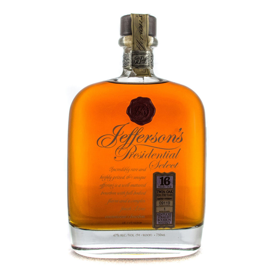 Jefferson’s Presidential Select 16 Year Old Bourbon Jefferson's 