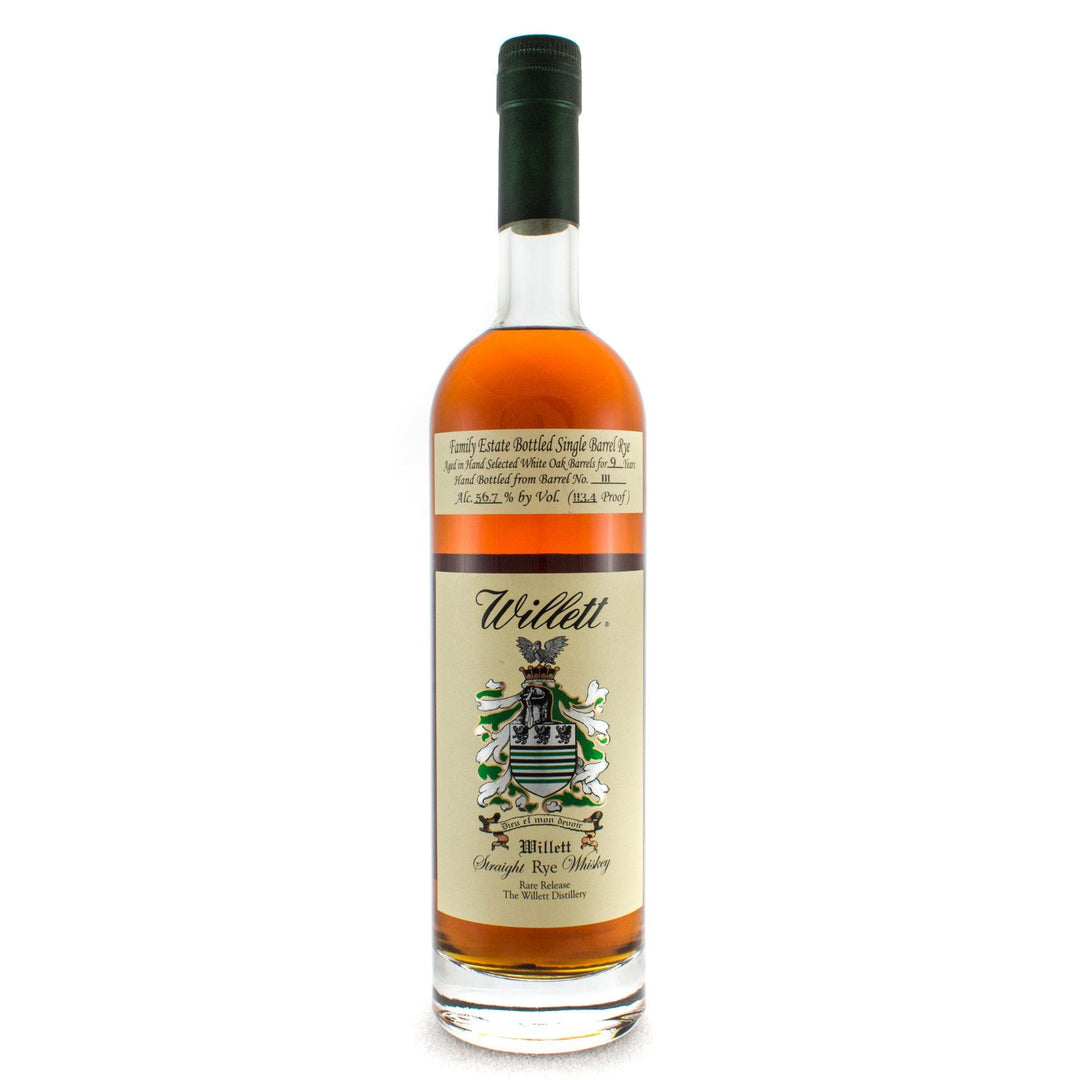 Willett Family Estate Bottled 9 Year Old Barrel # 111 Rye Whiskey Willett Distillery 