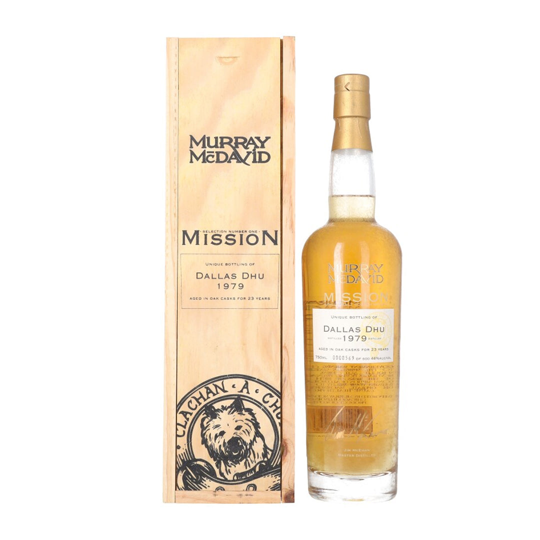 Dallas Dhu 1979 Murray McDavid 23 Year Old Mission Scotch Whisky Dallas Dhu 