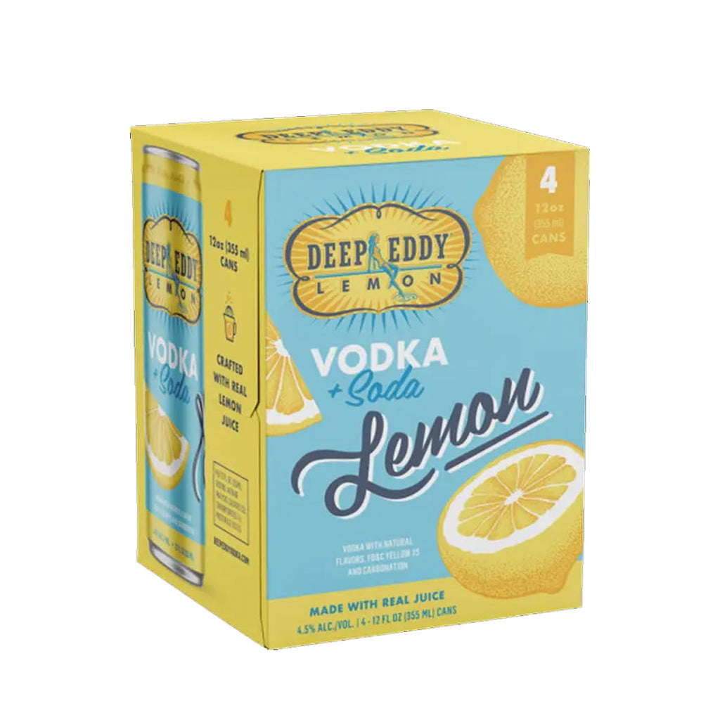 Deep Eddy Vodka Seltzer Lemon 4pk Hard Seltzer Deep Eddy Vodka 