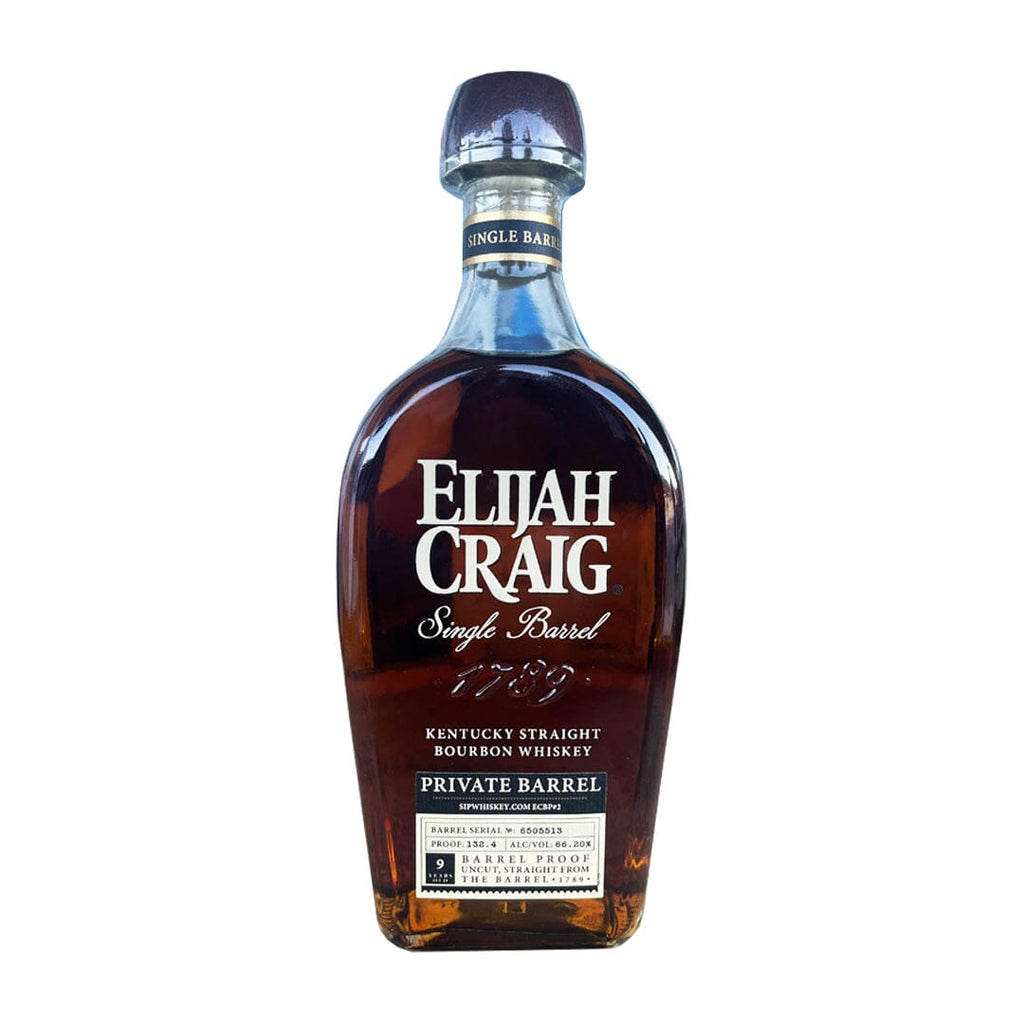 Elijah Craig Single Barrel Privately Selected by Sip Whiskey #2 Barrel Proof: 132.4 Kentucky Straight Bourbon Whiskey Elijah Craig 