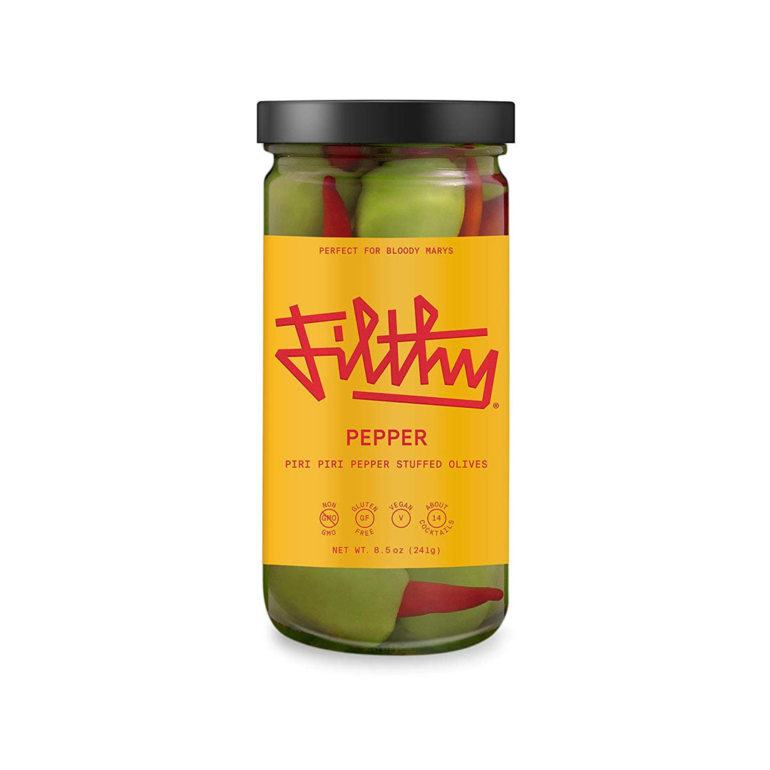 Filthy Pepper Olives 8oz Food, Beverages & Tobacco Filthy Food 