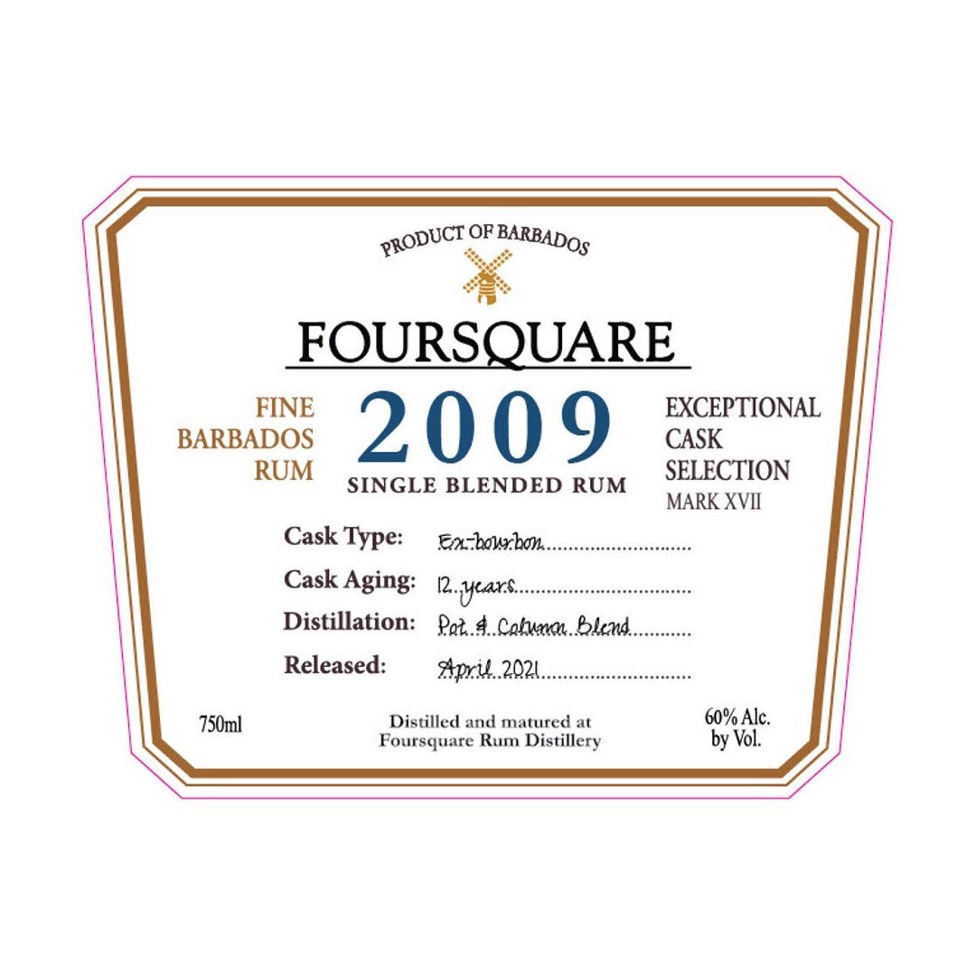 Foursquare 2009 Single Blended Rum Rum Foursquare Rum Distillery 