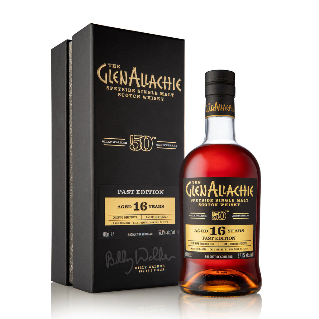 Glenallachie 16 Year Old 50th Anniversary Past Edition Billy Walker Sherry Butts Cask Single Malt Scotch Whisky Scotch Whisky The GlenAllachie 