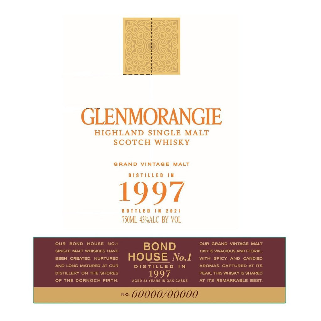 Glenmorangie Grand Vintage 1997 Single Malt Scotch Whisky Glenmorangie 