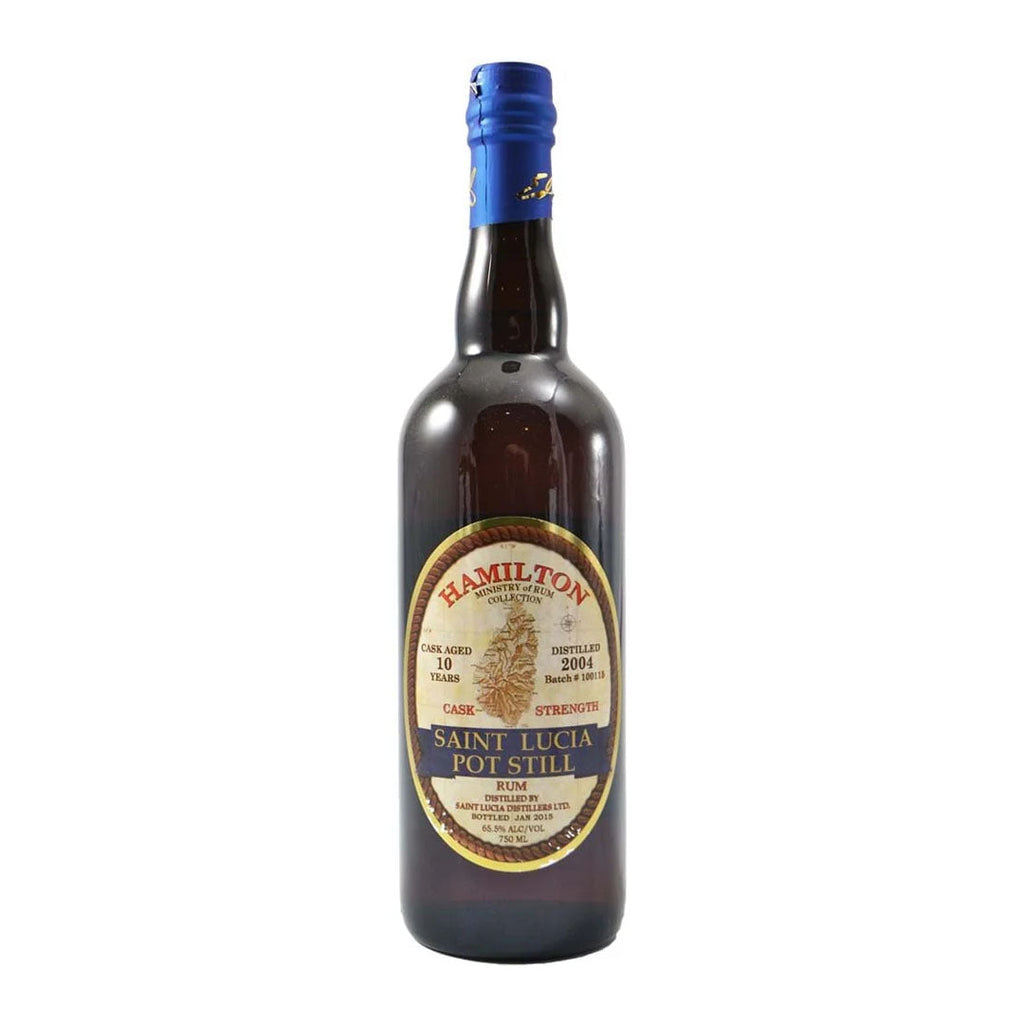 Hamilton Saint Lucia Pot Still Cask Strength Rum Aged 10yr Distilled 2004 Rum Hamilton 
