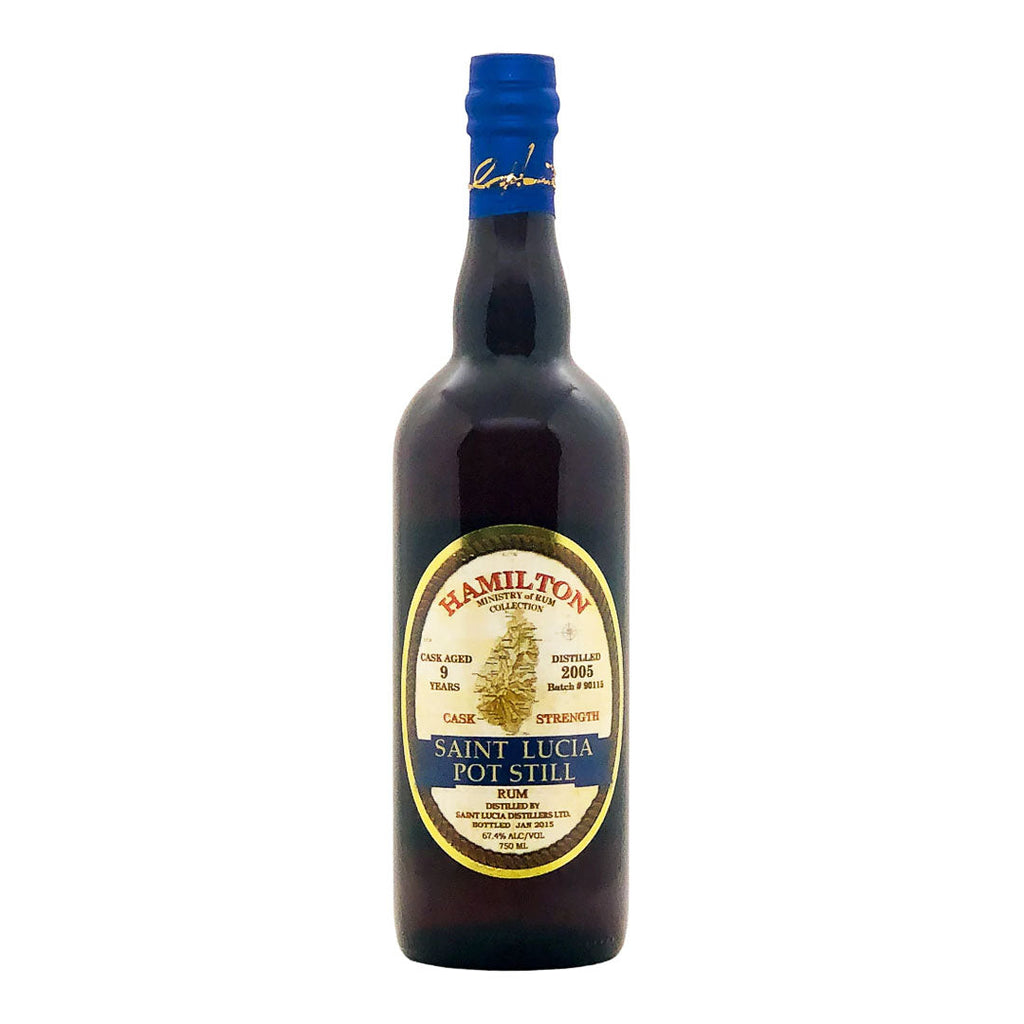 Hamilton Saint Lucia Pot Still Cask Strength Rum Aged 9yr Distilled 2005 Rum Hamilton 