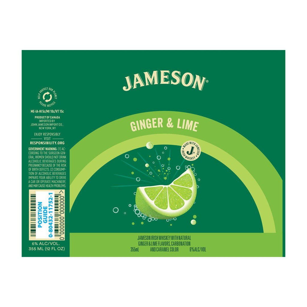 Jameson Irish Whiskey Ginger & Lime Irish whiskey Jameson 