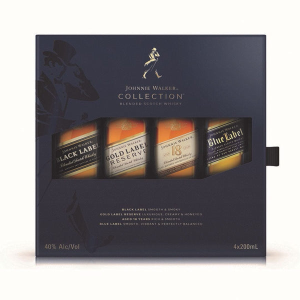 Johnnie Walker Black Label 4本セット Johnnie Walker The Collection Set 4 - 200ml Bottles – Sunset Liquor