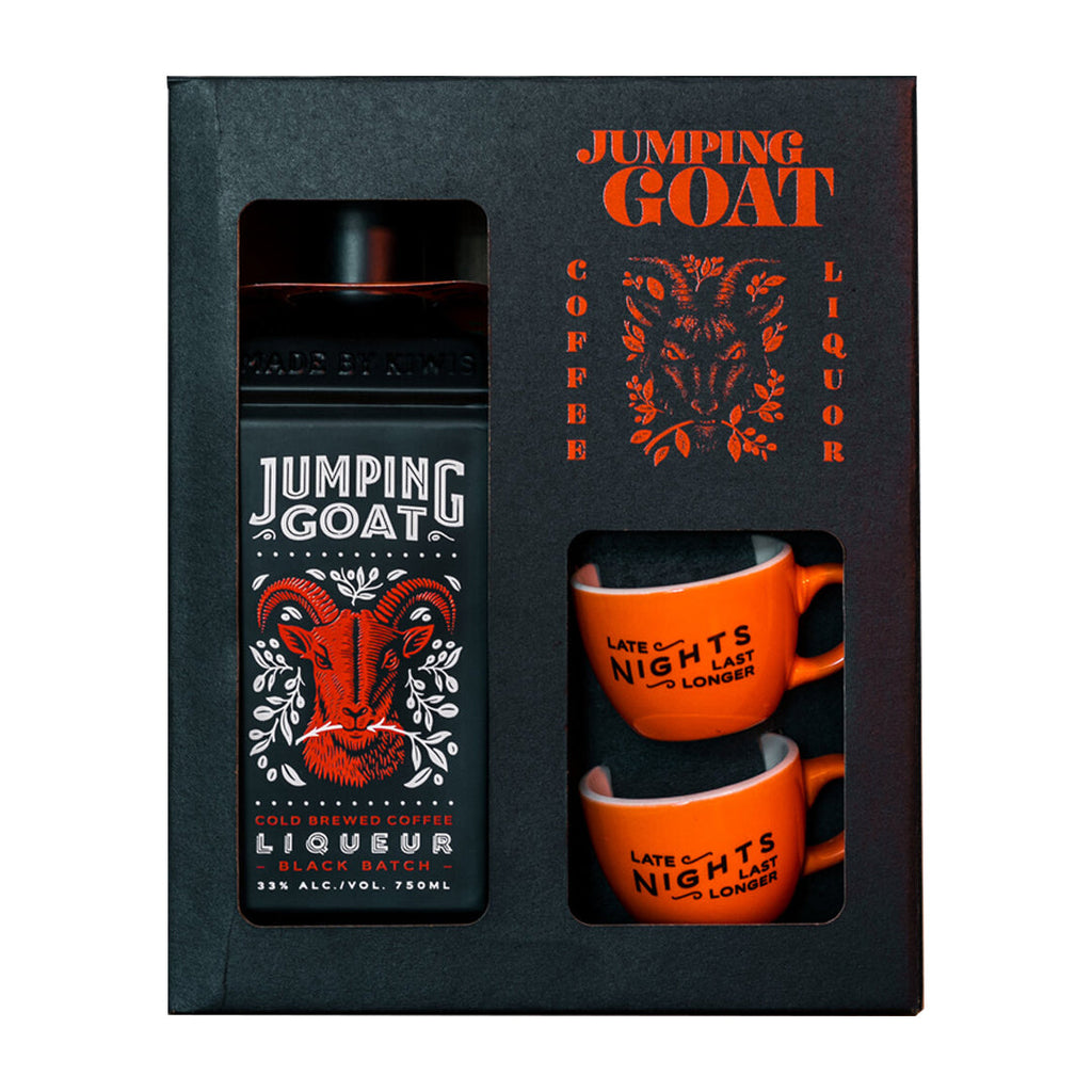 Jumping Goat Coffee Infused Whiskey Gift Set Whiskey Jumping Goat Liquor 