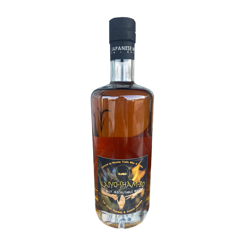 Kaiyo Japanese Mizunara Oak Single Cask Strength Whisky 112 Proof " Kaiyo-Sham-Bo" Selected by Mission Trails Wine & Spirits x San Diego Bourbon & Scotch Sharing Japanese Whisky Kaiyo Whisky 