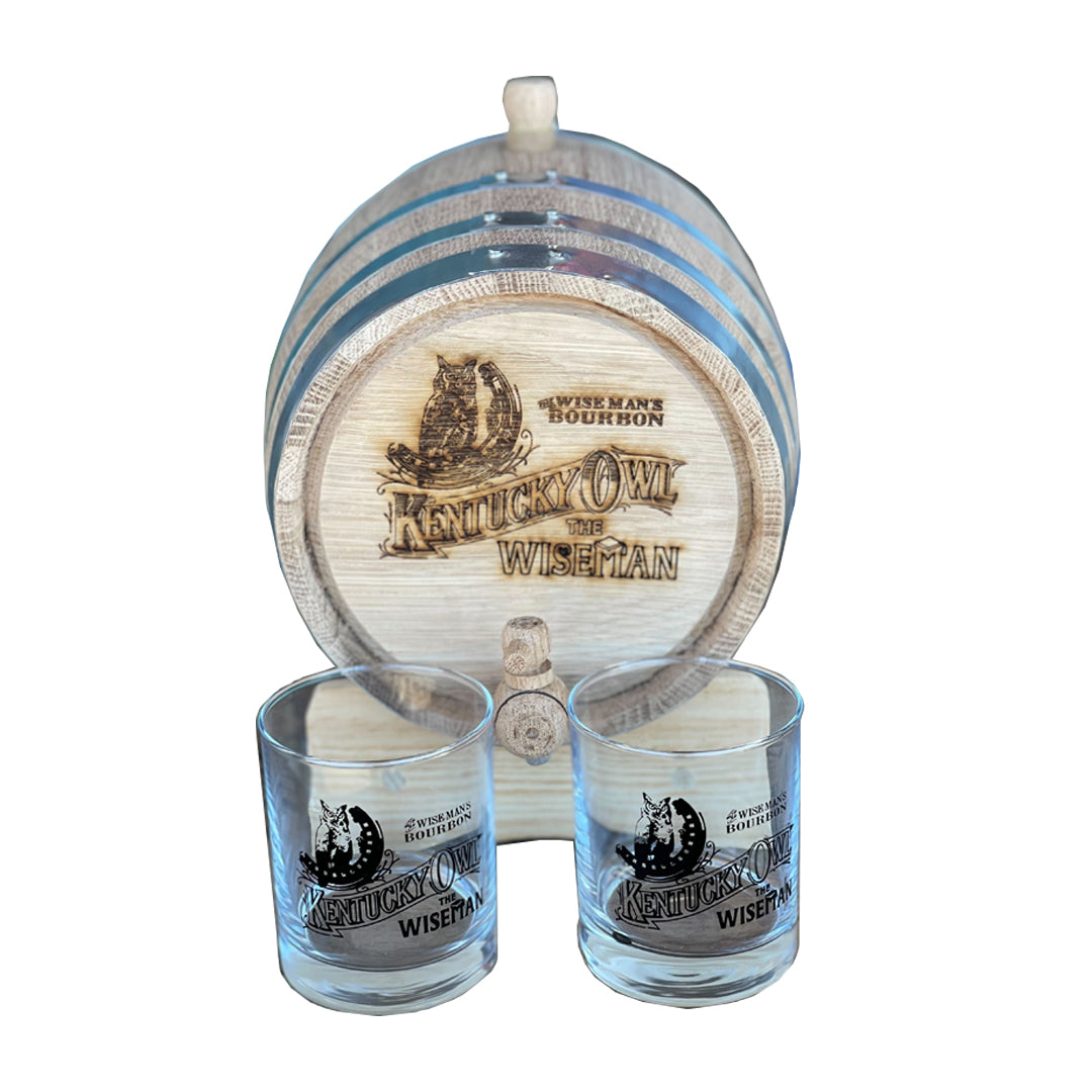 Kentucky Owl Wiseman Old Fashioned Barrel Aging Kit W/ 6pk Kentucky Owl Wiseman Bundle Kentucky Owl 