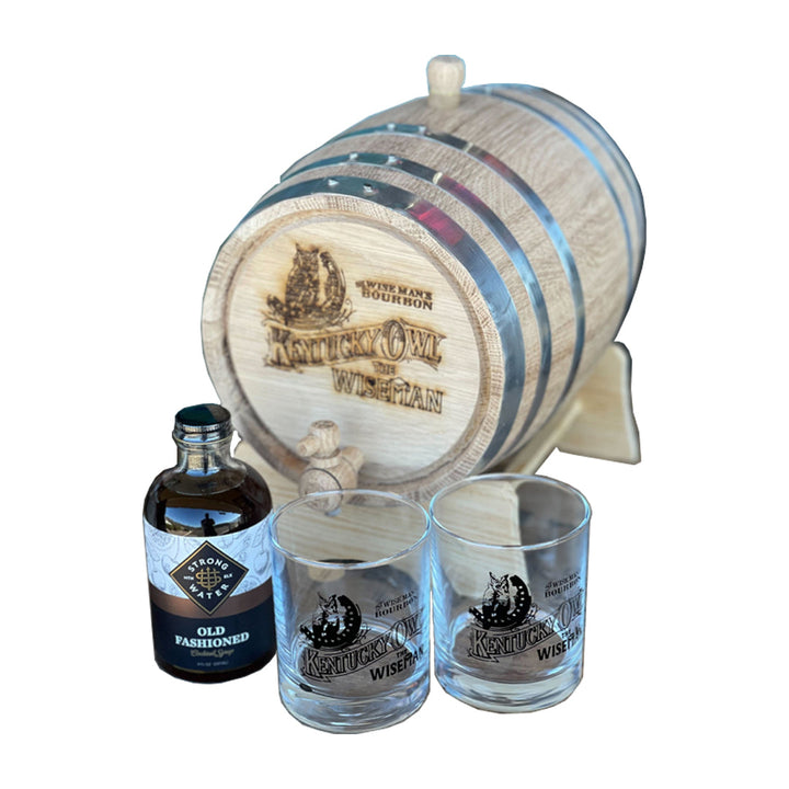 Kentucky Owl Wiseman Old Fashioned Barrel Aging Kit W/ 6pk Kentucky Owl Wiseman Bundle Kentucky Owl 