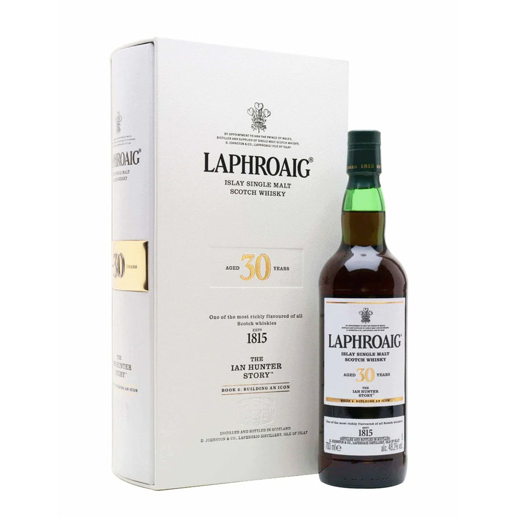 Laphroaig 30 Year Single Malt Scotch Whisky - Aged Cork Wine And