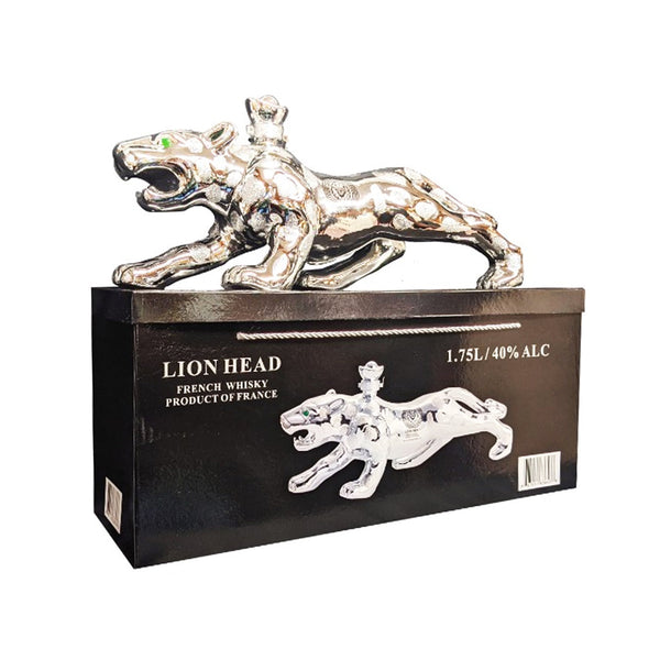 ウイスキー  Whiskey Lion Bottle 750ml LION HEAD WHISKY BLENDED FRANCE JAGUAR BOTTLE 1.75LI